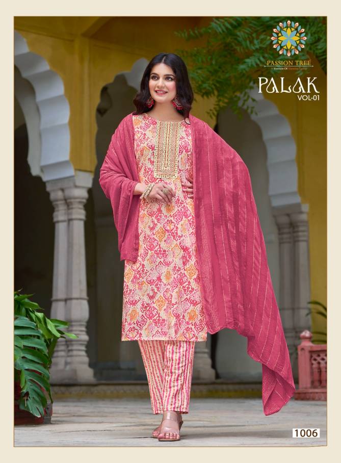 Palak Vol 1 By Passion Tree Straight Cut Kurti With Bottom Dupatta Wholesale Shop In Surat